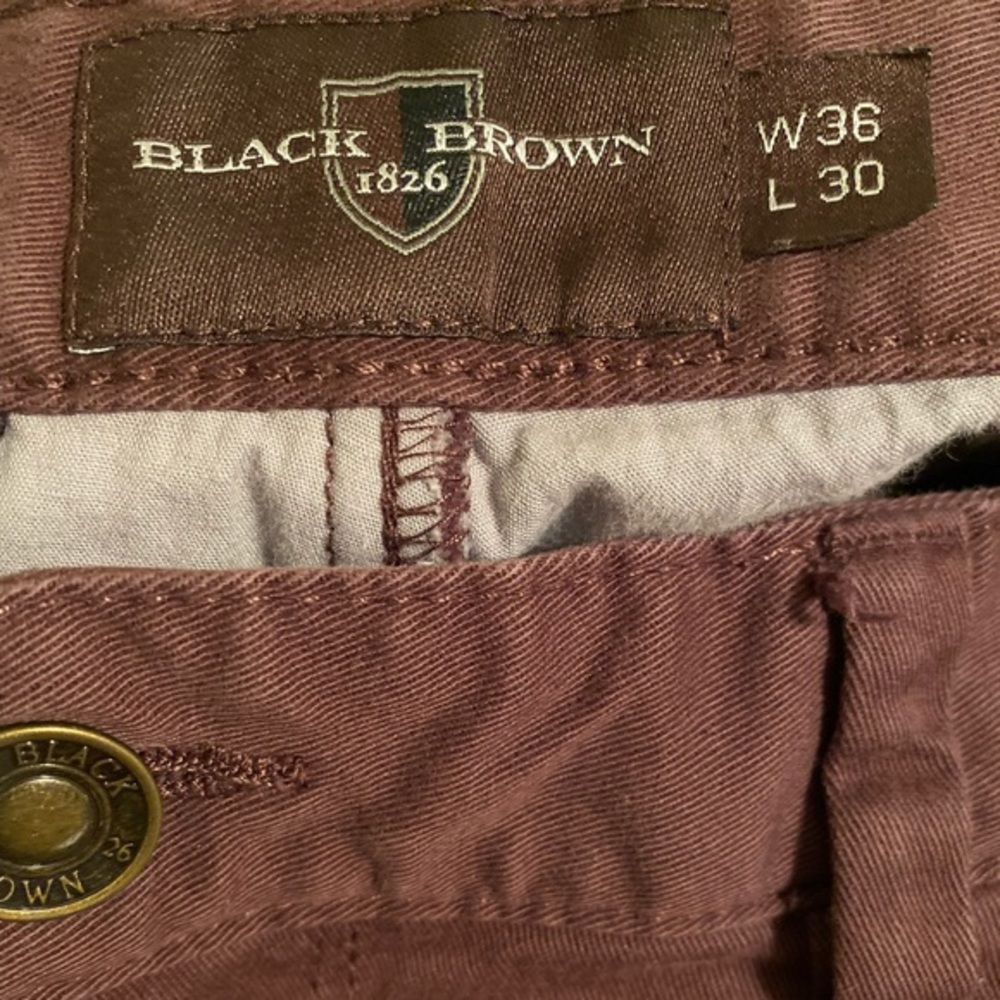 ❌❌ SOLD ❌❌ Black 1826 Brown Brown‎ Denim Jeans | Size 36 - Picture 3 of 5
